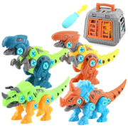 Dinosaur Building Kit with Screwdriver Storage Cage Toys