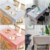 PVC Modern Lattice Printing Rectangular Waterproof Stain-Resistant Tablecloth