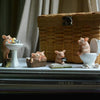 Cute Resin Little Pig Figurine Animal Statues Home Desktop Ornament