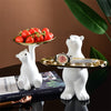 Creative Resin Polar Bear Floor Storage Desktop Ornament
