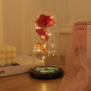 LED Galaxy Rose Flower Night Light Colorful Artificial Rose Gift