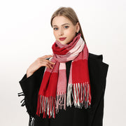 Women's Scarf Winter Artificial Cashmere Scarf Plaid Scarf