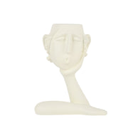 Resin Vase Single Hand Head Shaped Creative Desktop Ornament