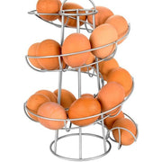 Kitchen Spiral Egg Rack Basket Iron Stable Spiraling Eggs Organizer Display Holder