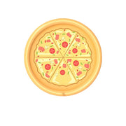 Kids PVC Lawn Sprinkler Play Mat 170x170cm Pizza Donuts Water Splash Playing Pad