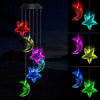 Outdoor Solar Star Moon Colorful LED Windchime Light