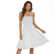 Womens Summer Dot Printed Bohemian Sexy Sling Dress