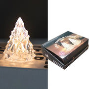 12Pcs/Set LED Christmas Tree Night Light Acrylic Diamond Crystal Atmosphere Light