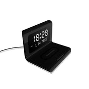 Wireless Charging Pad with LED Digital Alarm Mirror Clock