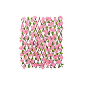 Simulation Fence Leaf Cherry Blossoms Outdoor Wooden Fence Garden Decoration