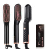 Multifunctional Black Hair Straightener Brush Hot Comb Styling Tool