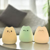 Color Changing Silicone Cat Night Light for Kids/Adults Bedroom Decor