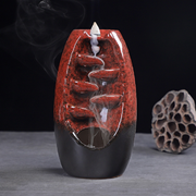 Backflow Incense Burner Ceramic Waterfall Smoke Incense Holder