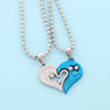Romantic Fashion English Letter Heart Shaped Couple Necklace