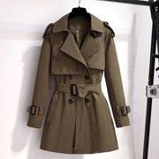 Short Windbreaker Female Small Person Fashion Workwear British Wind Temperament Slim Coat
