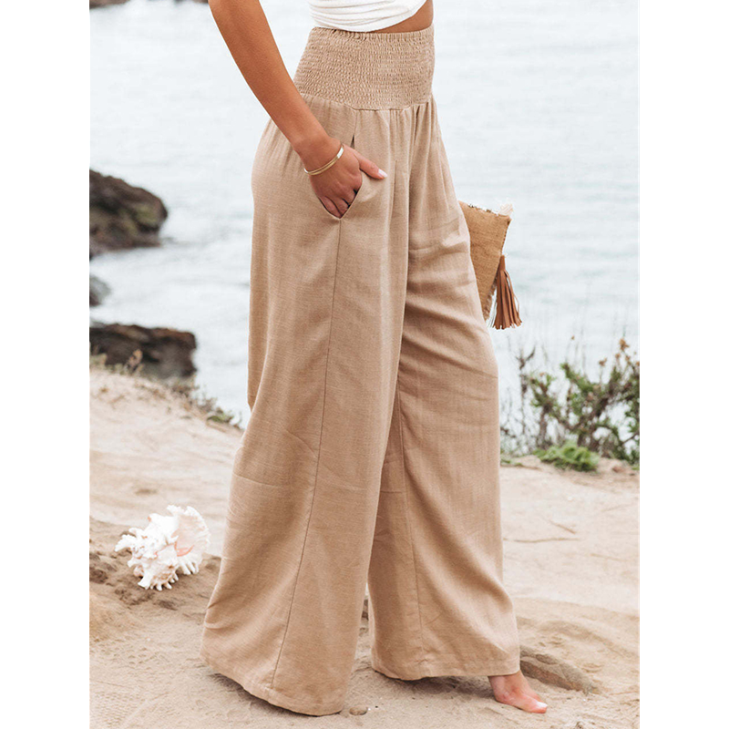 Long linen pants online