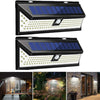 118 LED Solar Powered Wide Angle Motion Sensor Wall Security Lights