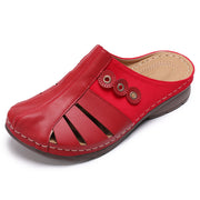 Women Soft Bottom Breathable Hollow Flat Casual Sandals