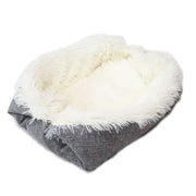 Plush Cat Nest Dual-use Pet Mat Soft Washable for Kitten Puppy