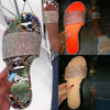 Summer Women's Multicolor Shining Diamond Fashion Flat Sandals