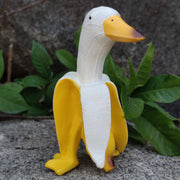 Creative Banana Duck Art Duck Statue Cartoon Animal Desktop Decoration